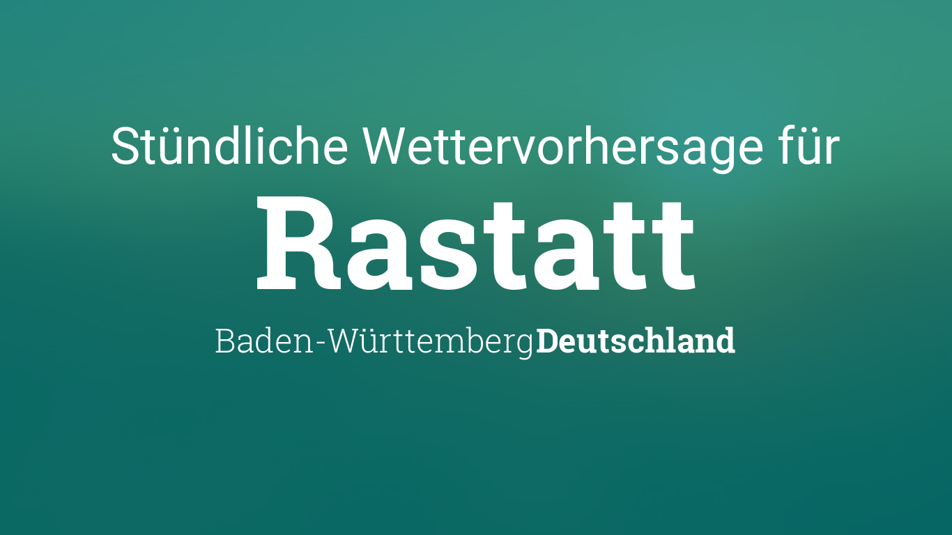 Wettervorhersage Rastatt